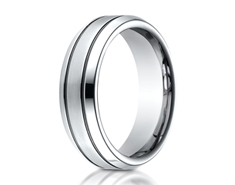 Cobaltchrome  7.0mm Comfort-Fit Satin-Finished Blackened Design Ring 11560CO